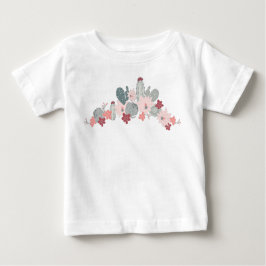 Cactus Rosa Mint Succulents Desert Plants Motif T Shirt