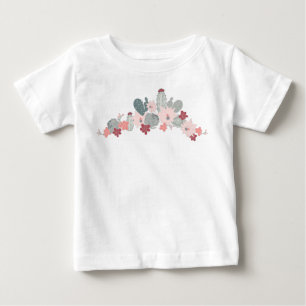 Cactus Rosa Mint Succulents Desert Plants Motif T Shirt