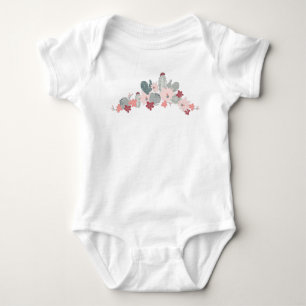 Cactus Rosa Mint Succulents Plants Mönster T Shirt