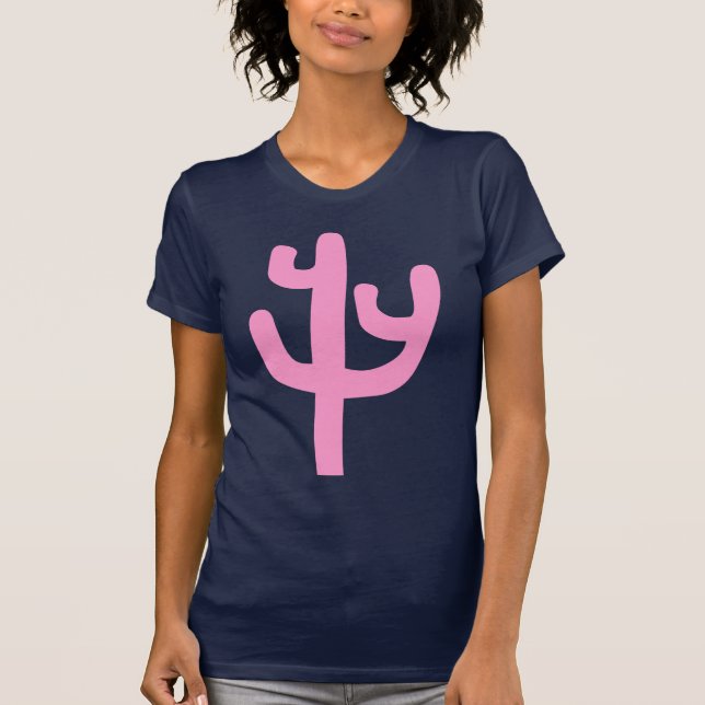 Cactus - Rosa Tee Shirt (Framsida)