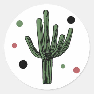 Cactus Runt Klistermärke