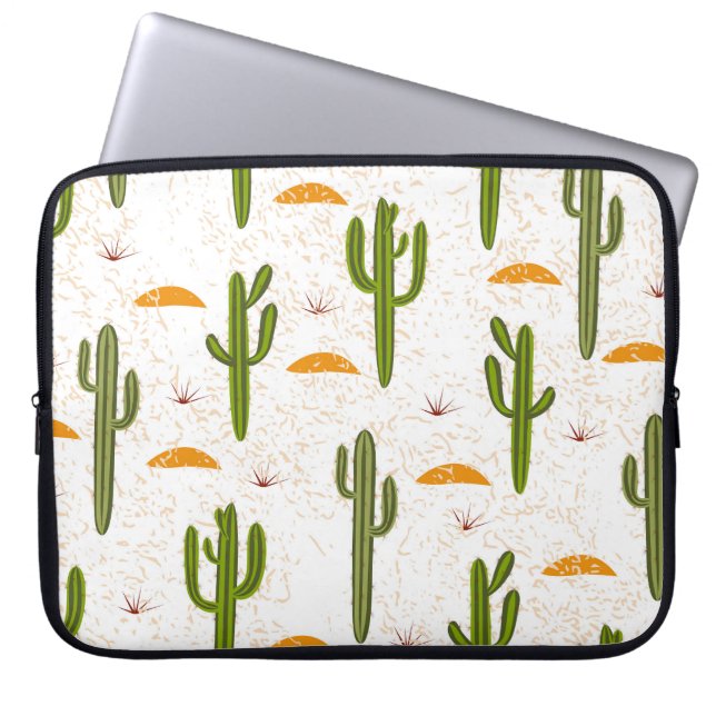 Cactus Sand: Mexikanska Stil sjölösa. Laptop Fodral (Framsidan)