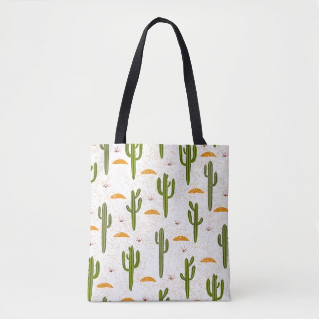 Cactus Sand: Mexikanska Stil sjölösa. Tygkasse (Framsida)