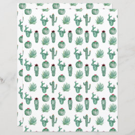 Cactus Scrapbook Papper