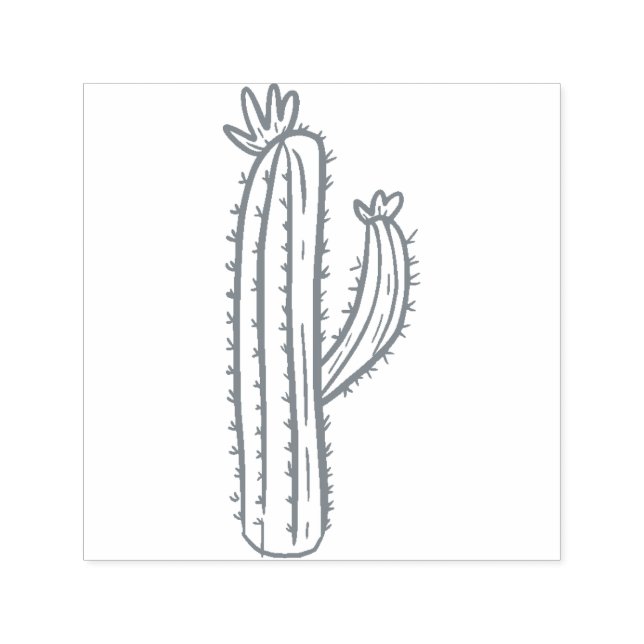 Cactus Scrapbooking Självfärgande Stämpel (Design)