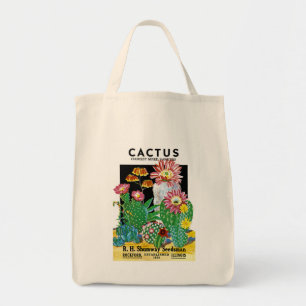Cactus Seed Packet Label Tygkasse