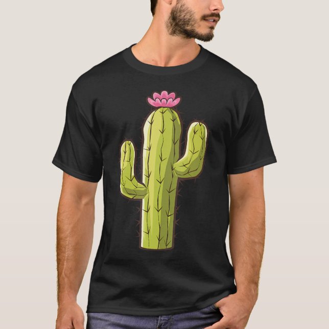 Cactus Shirt Vuxen Kids Manar Women Cactus Costume T Shirt (Framsida)