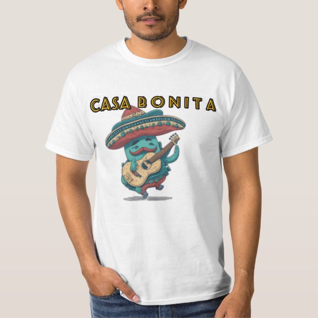 Cactus singerCasa Bonita T Shirt (Framsida)