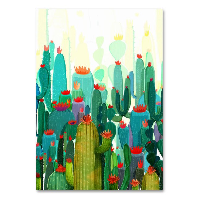 Cactus Skriv ut | En hel del aktuarier Bordsnummer (Framsidan)