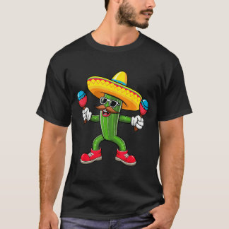 Cactus Sombrero Cinco De Mayo Mexican Cactus Party T Shirt