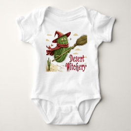 Cactus Sorcière en Désert, Illustration Halloween T Shirt