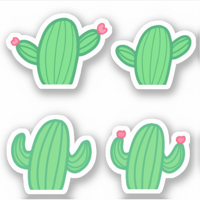 Cactus Stickers Klistermärken (Framsida)