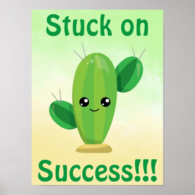Cactus Stuck on Success Poster (Framsidan)
