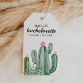 Cactus Succulent Flower Bachelorette Favor Presentetikett