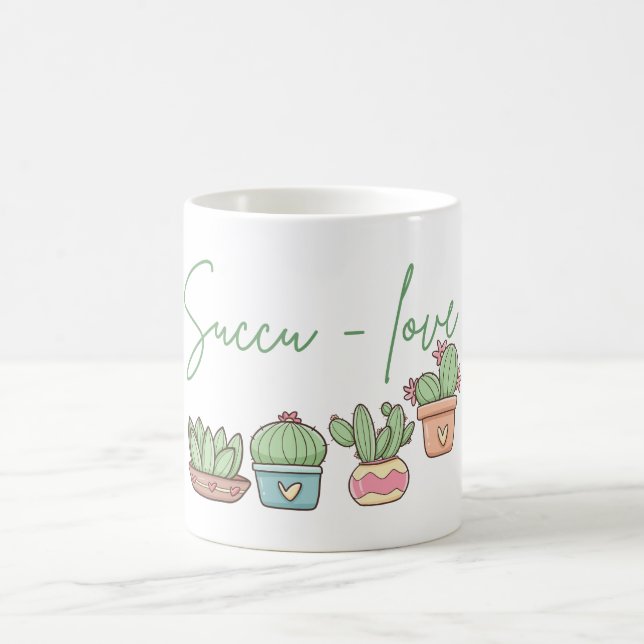 Cactus Succulent Plant Kaffemugg (Center)