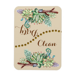 Cactus Succulents Clean Flip Dishwasher Magnet