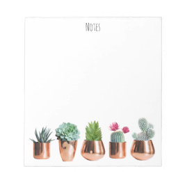 Cactus & Succulents i Ro Guld Pots Anteckningsblock