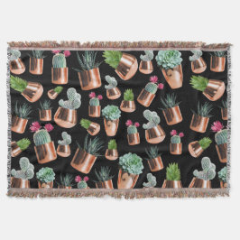 Cactus & Succulents i Ro Guld Pots Filt