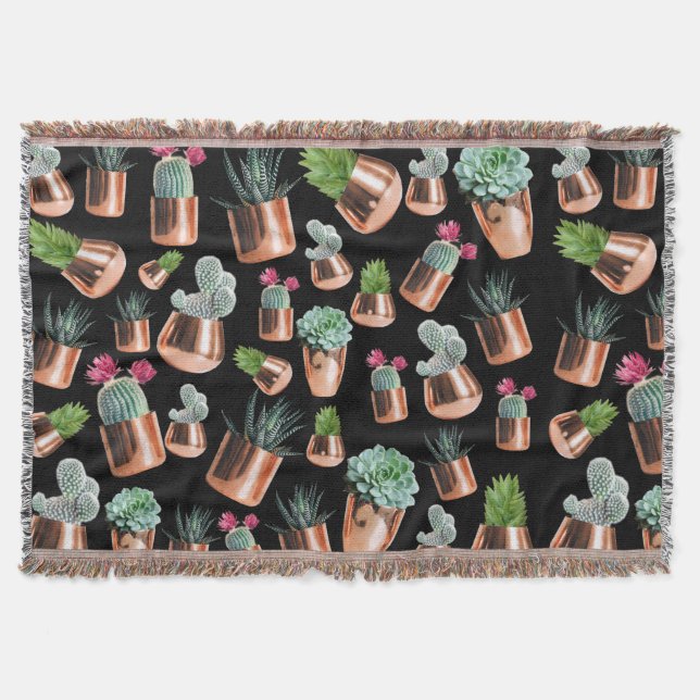 Cactus & Succulents i Ro Guld Pots Filt (Framsidan)