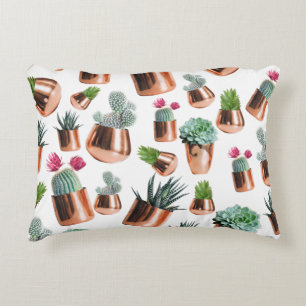 Cactus & Succulents i Ro Guld Pots Prydnadskudde