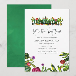 Cactus Succulents Par Shower Inbjudningar
