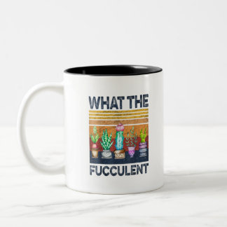 Cactus Succulents Vad fuktets Två-Tonad Mugg