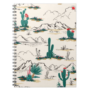 Cactus Succulents: Vintage Desert Blommigt. Anteckningsbok