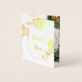 Cactus Succult Coral Grönt Real Gold foil Folierat Kort