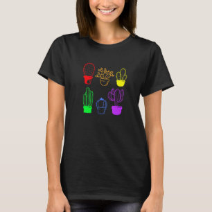 Cactus Succult Pride Rainbow Plant Subtle Lgbt G T Shirt