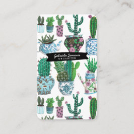 Cactus Sukkulent Mönster | Visitenkort Visitkort