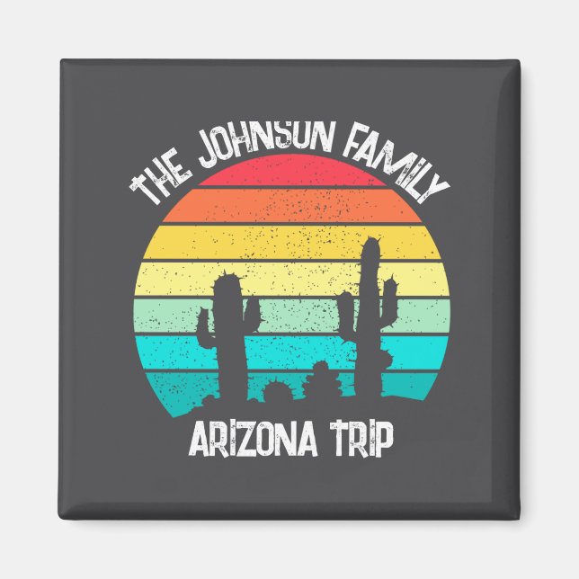Cactus Sunset Arizona Desert Trip Womens  Magnet (Framsidan)
