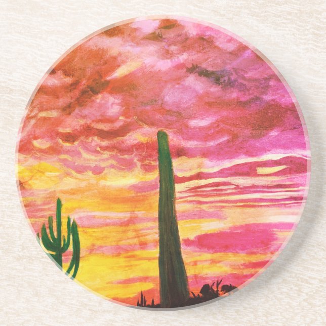 Cactus Sunset Underlägg (Framsidan)
