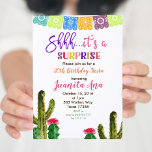 Cactus Surprise Födelsedagsfest inbjudan<br><div class="desc">Det är en överraskningsinbjudan.


Formuleringen kan anpassas till valfri tillfälle.</div>