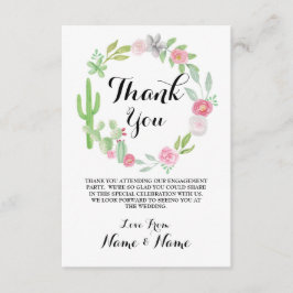 Cactus Tack Cards Wandan Fiesta Bröllop Inbjudningar