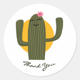 Cactus Tack Sticker Runt Klistermärke