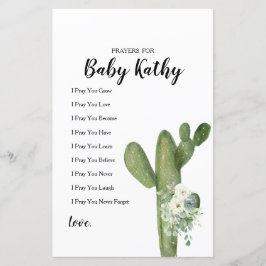 Cactus Taco 'bout Love Böner för Baby Skylt