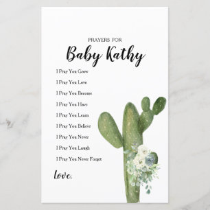 Cactus Taco 'bout Love Böner för Baby Skylt