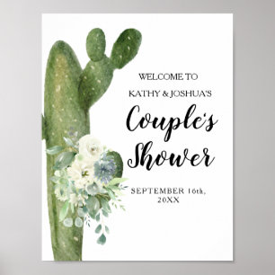 Cactus Taco 'bout Love Par Shower Välkomstskylt Poster