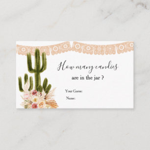 Cactus Taco om Kärlek Gissa hur många kanarier Tilläggskort