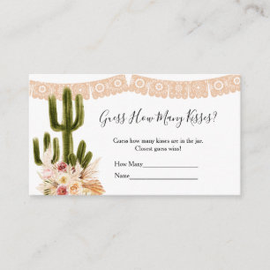 Cactus Taco om kärlek Hur många kyssar spel Tilläggskort