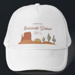 Cactus Thmet Desert Bachelorette Keps<br><div class="desc">Det här är en ökenbachelorette-mall med sydvästra inslag och en rodeo-temad teckensnittskoppling. ALLA typsnitt och färg är redigerbara // För matchande artiklar, gå till "BETTY"-samlingen i Sincerely By Nicole Zazzle-butiken. * Om du tycker om den här designen men inte ser den tillgänglig för något du är tittar för, kontakta mig...</div>