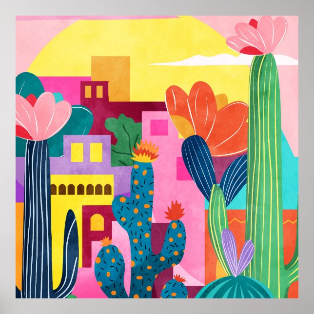 Cactus Town Poster (Framsidan)