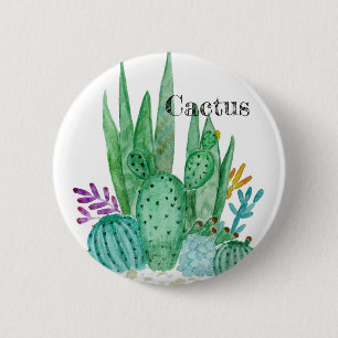Cactus vattencolor cacti blomma blommigt ökillu knapp