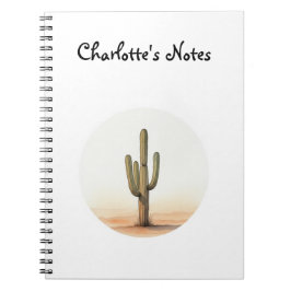 Cactus vattencolor notebook anteckningsbok