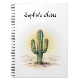 Cactus vattencolor notebook anteckningsbok