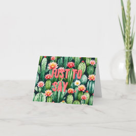 Cactus vattencolor Viktat tackkort