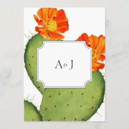Cactus vigselkort inbjudningar