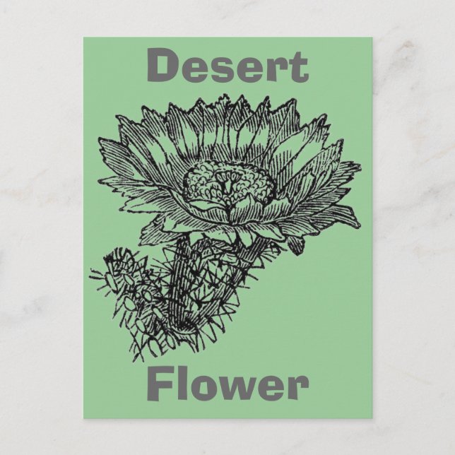Cactus vycard vykort (Framsida)