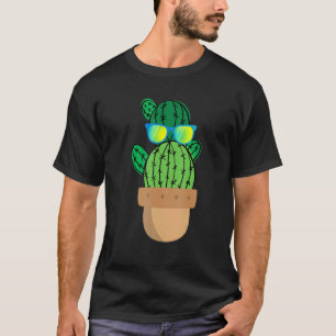 Cactus Wearing Sunglasses Cacti Succulated Poged P T Shirt