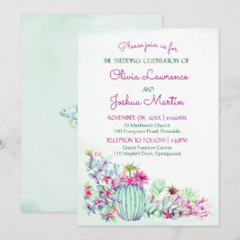 Cactus Wedding-inbjudningar Inbjudningar